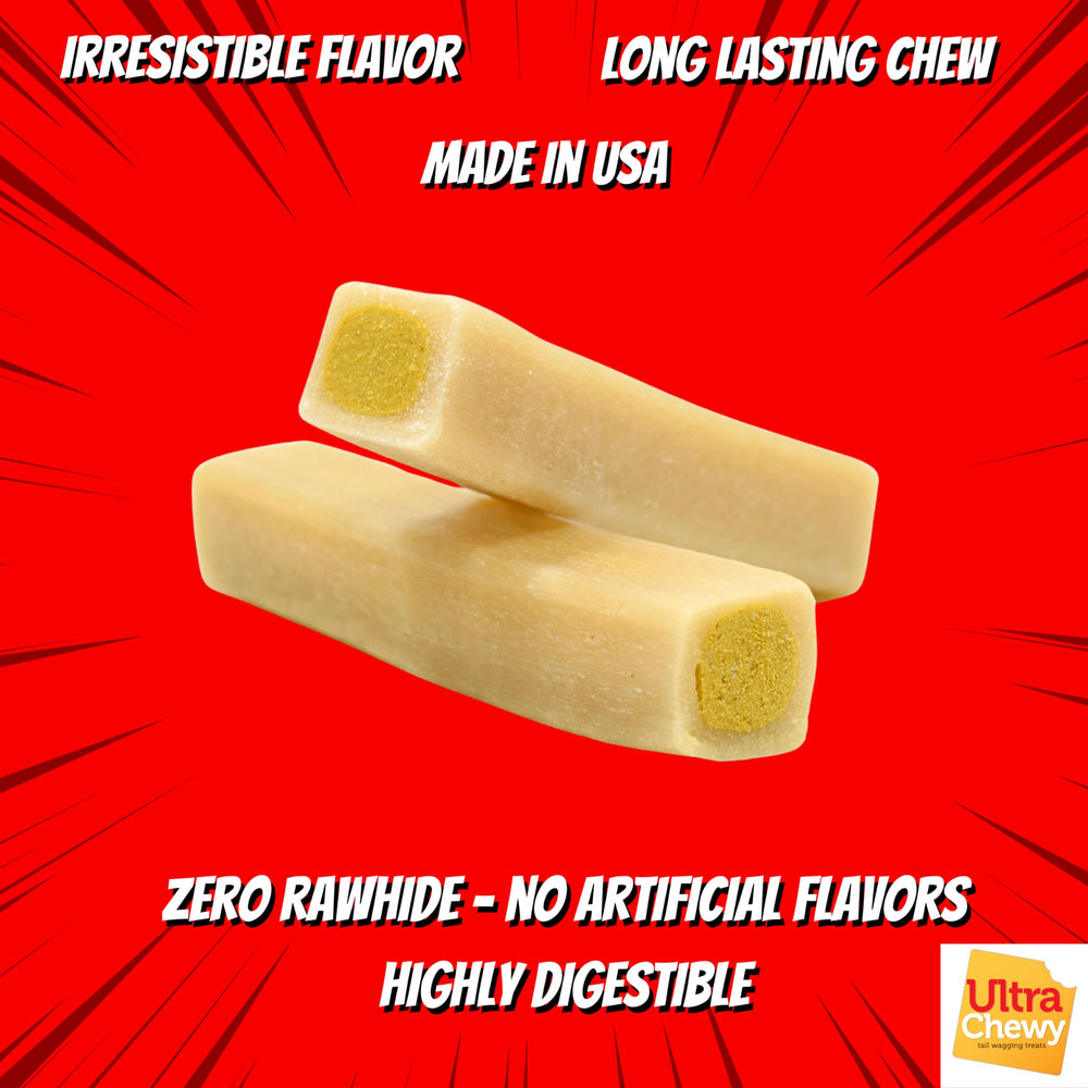 Ultra Chewy dental-health chew aids cleaner teeth and fresh breath.
