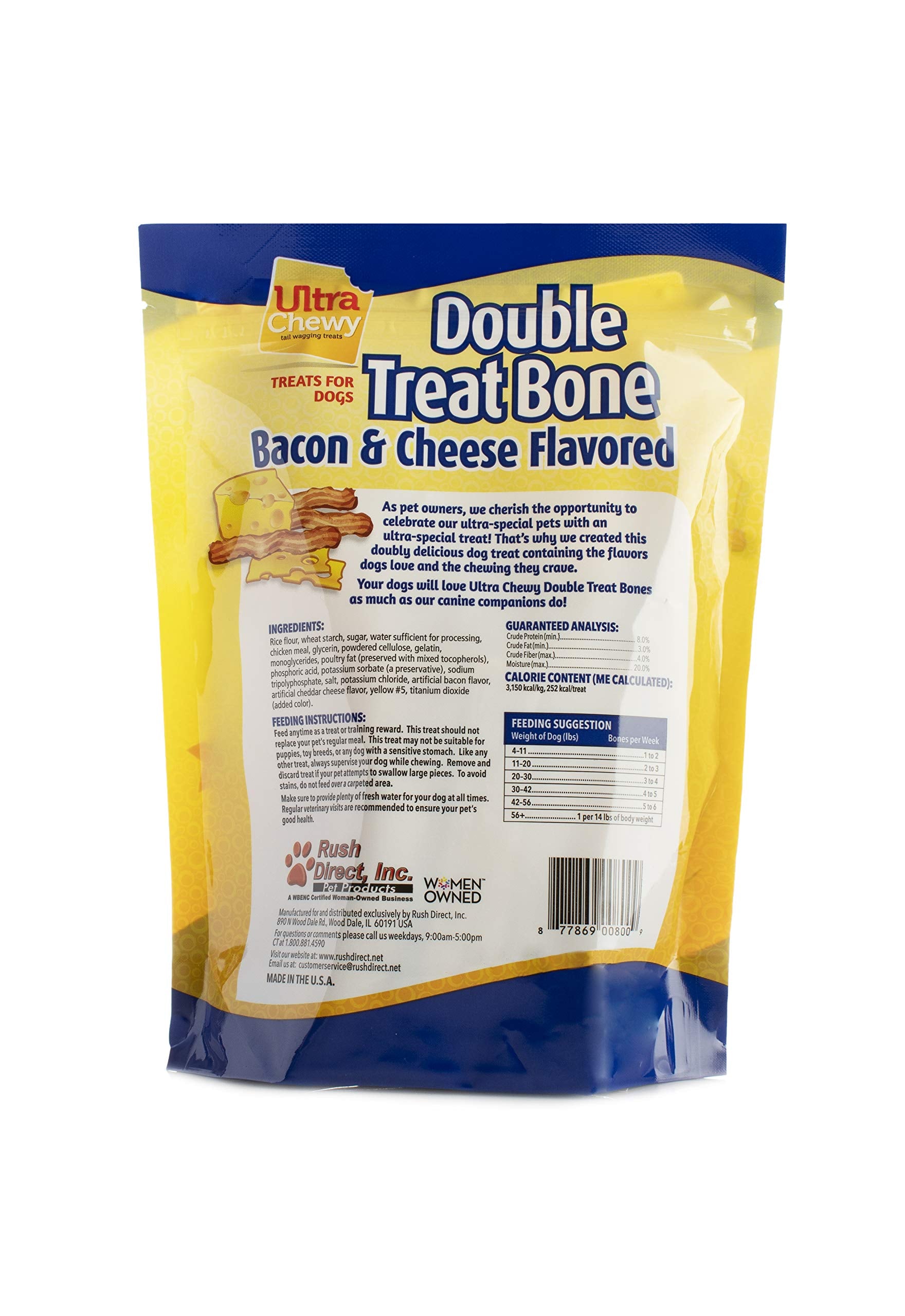 Ultra Chewy Double Treat Bones dog interaction, perfect for rewarding chewers.