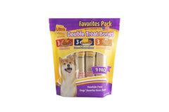Ultra Chewy Double Treat Bones outer layer for a long-lasting chew