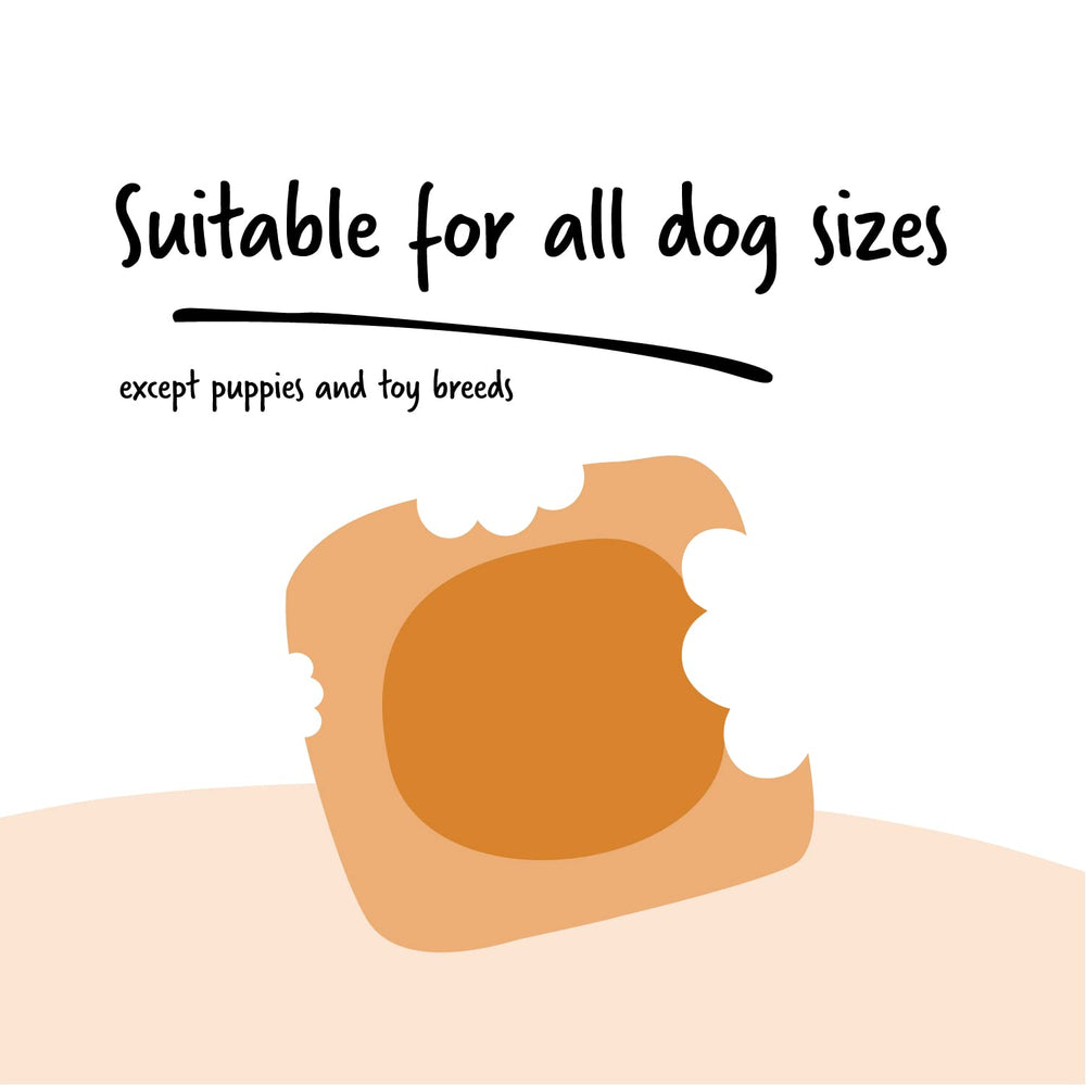 Ultra Chewy Peanut Butter Double Treat Bones digestible-formula close-up signals gentle digestion.