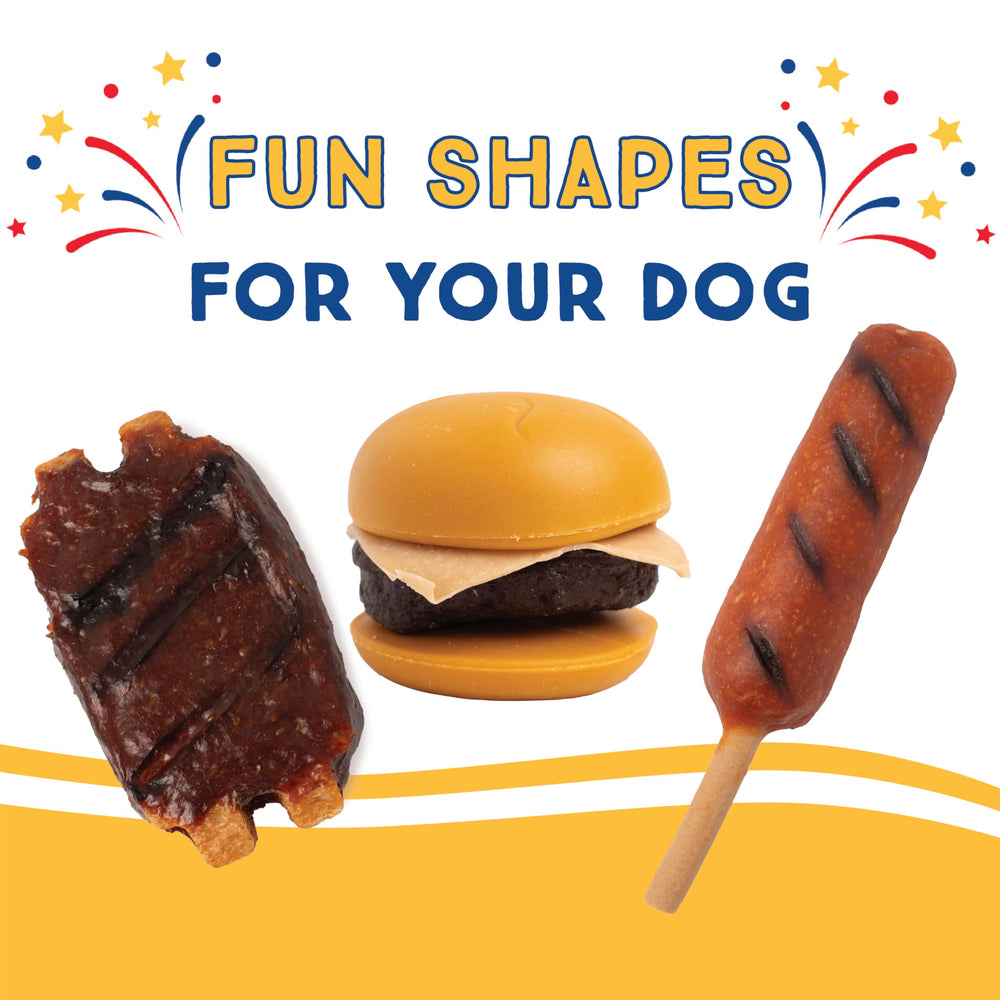 Ultra Chewy Taste of America sampler corn dogs image for on-the-go treats.