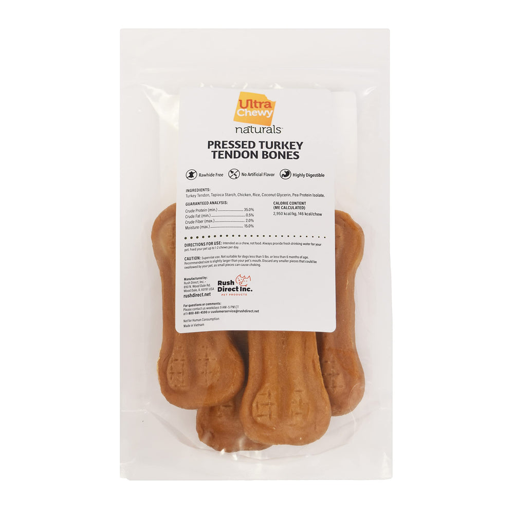 Ultra Chewy turkey tendon pressed bones training reward — great for positive reinforcement.