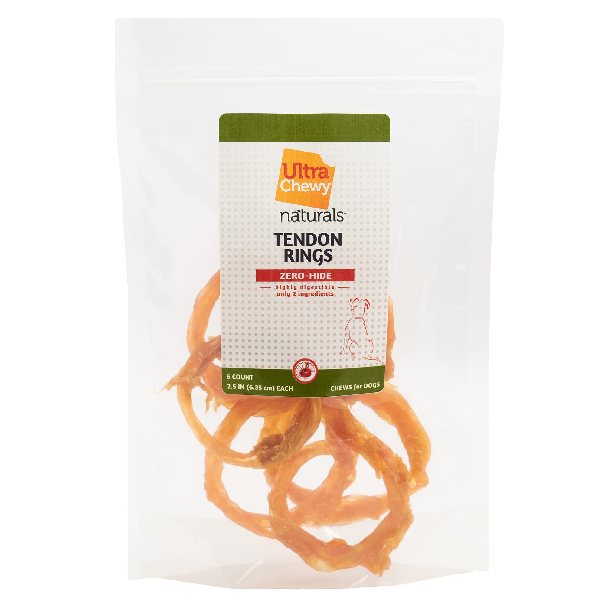 Ultra Chewy Turkey Tendon Rings digestible-texture close-up suggests easy digestion