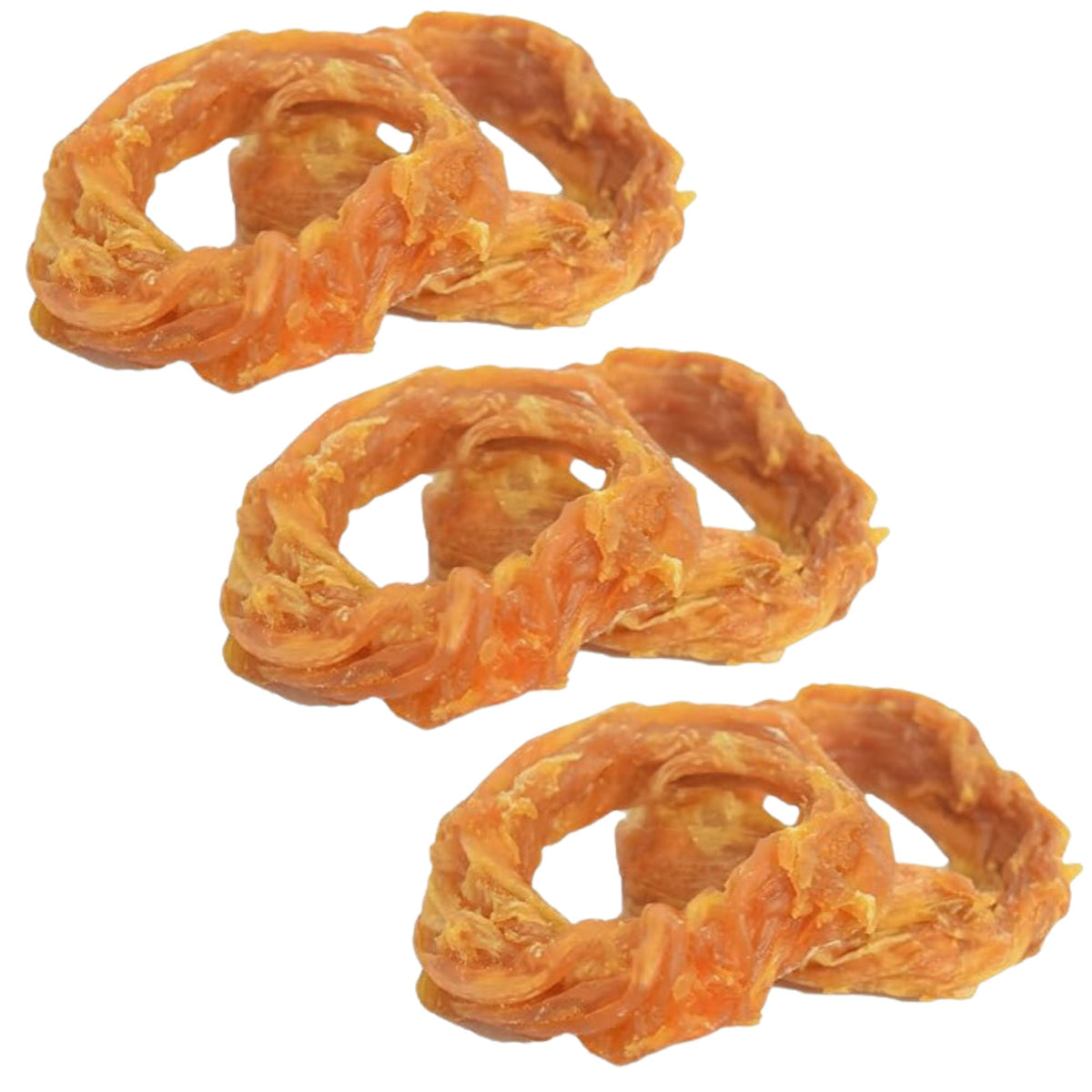 Ultra Chewy Turkey Tendon Rings pack close-up highlighting protein-rich, all-natural dog chew