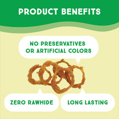 Ultra Chewy Turkey Tendon Rings single-ingredient image highlights hypoallergenic option for sensitive dogs