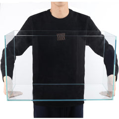 Ultra Clear Rimless Low Iron Aquarium Tank top view highlights light transmission for plants.