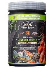 Ultra Fresh turtle food packaging on display for easy storage