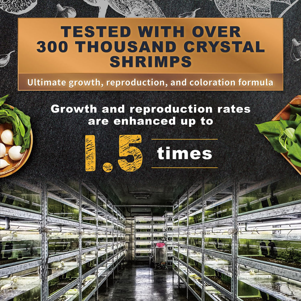 Ultra Fresh Shrimp Food packaging jar highlights convenient storage and freshness