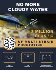 Ultra Fresh Tetra spirulina-enriched formula brightens colors in small tropical fish.