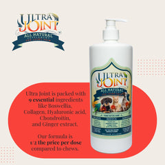Ultra Joint measuring dropper shows precise dosage for pet owners
