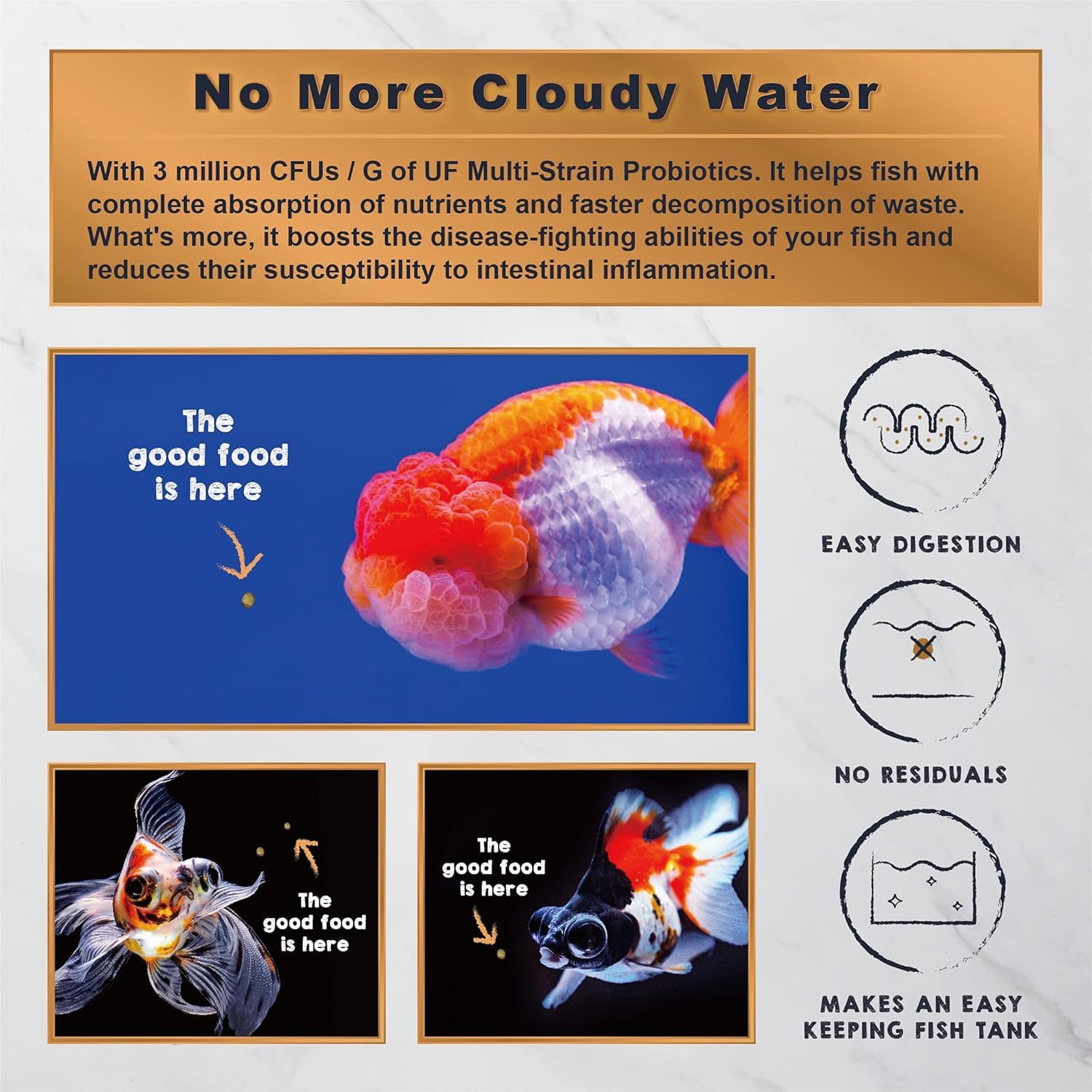 Ultra Fresh slow-sinking pellets deliver steady feeding without gulping