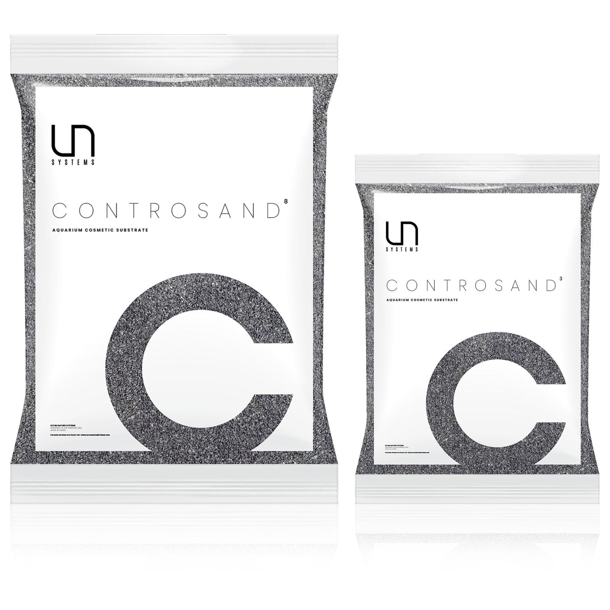 Ultum Controsand Maui 3L packshot showing natural black sand for planted tanks and contrast
