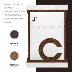 Ultum Nature Systems Controsoil 3L packaging closeup highlights volcanic ash rich substrate.