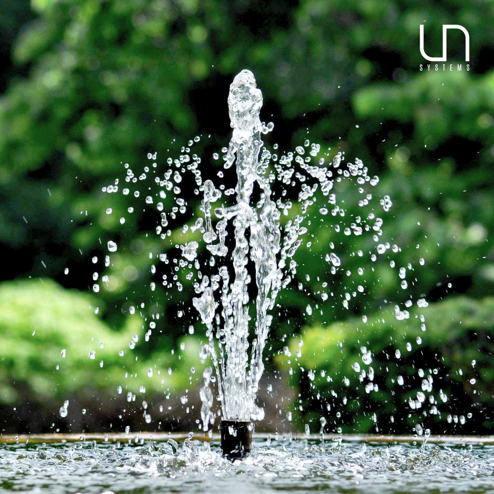 Ultum Sigma 15 pump in a fountain setup showcases compact continuous circulation.