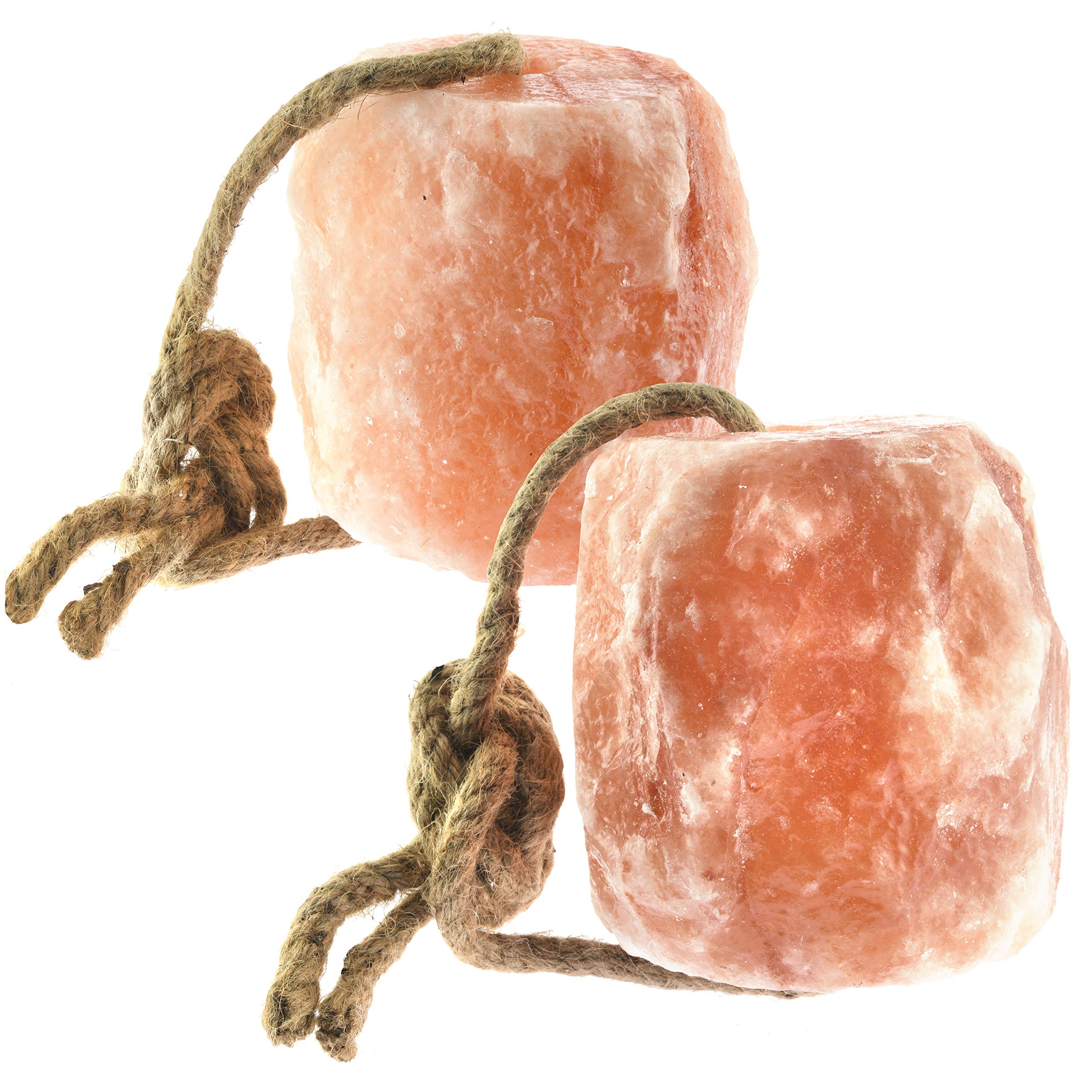 UMAID Himalayan salt lick on rope for horses delivers mineral enrichment.