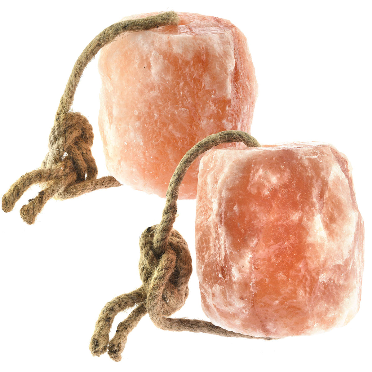 UMAID Himalayan salt lick on rope for horses delivers mineral enrichment.