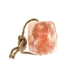 UMAID Himalayan Salt Lick on Rope hanging for horses and livestock, adjustable height