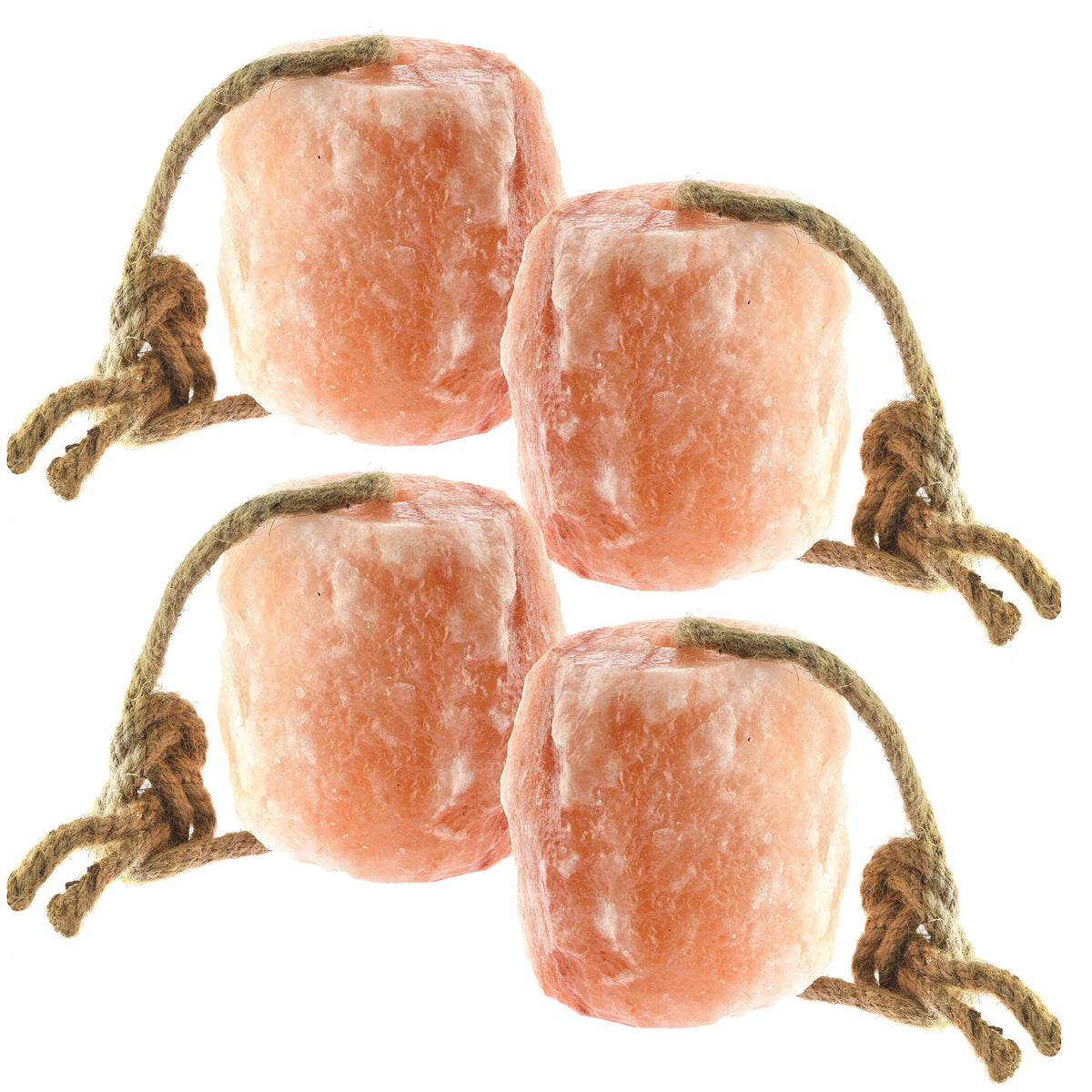 UMAID Himalayan Salt Lick Rope full product shows natural minerals for livestock health