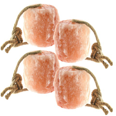 UMAID Himalayan Salt Lick Rope full product shows natural minerals for livestock health