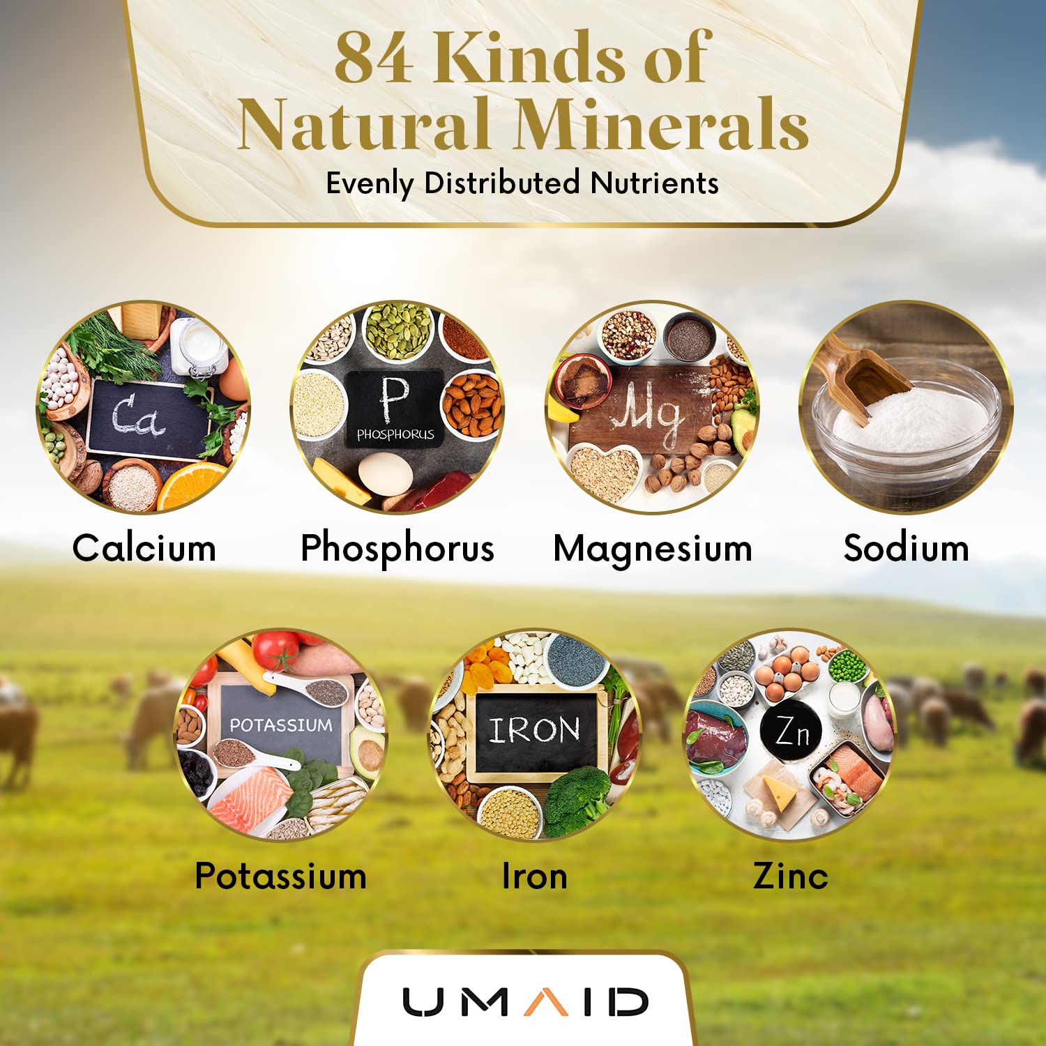 UMAID Himalayan Salt Lick Rope in stable scene shows accessible minerals for livestock