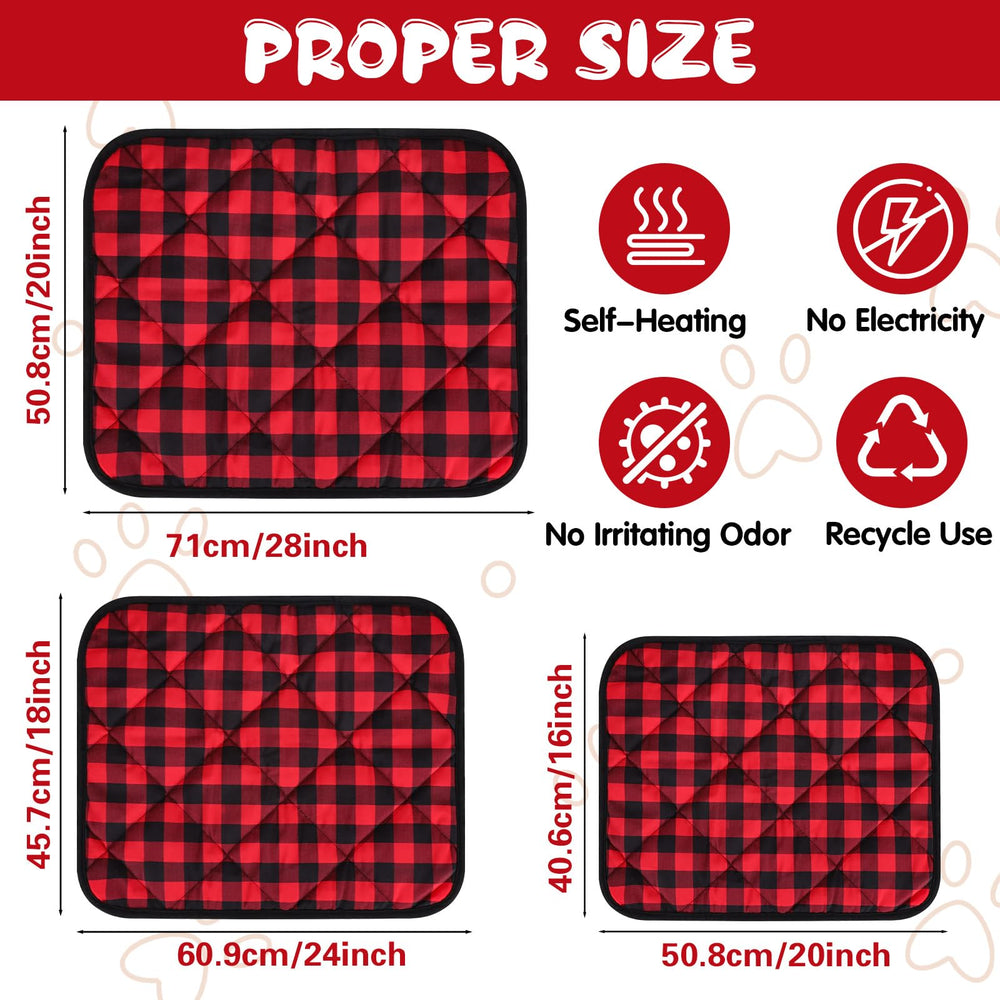 UMMNPR 18x24 self-heating pet pad provides safe, electricity-free warmth during naps.