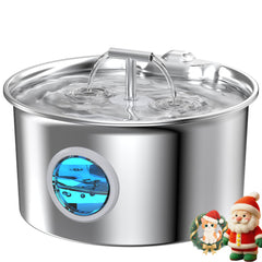 UMOCUOY cat fountain in 304 stainless steel for safer hydration.