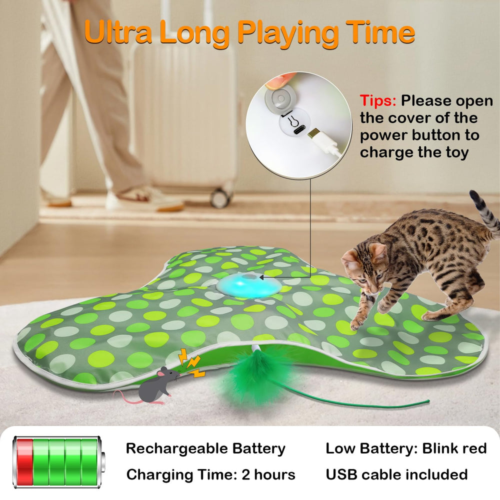 Umosis cat toy three modes with lights for customizable engagement