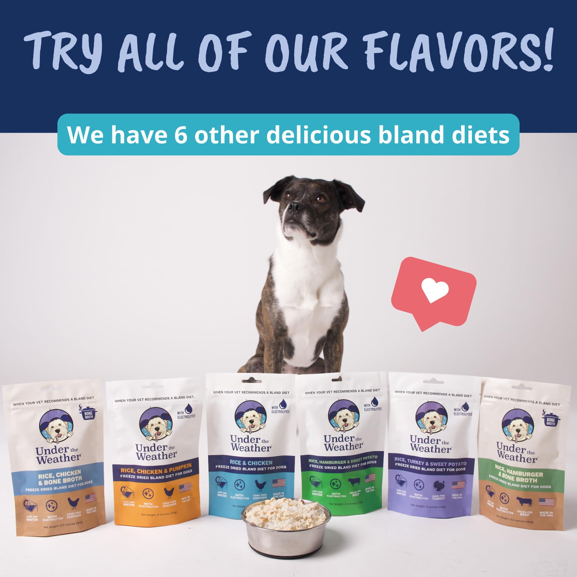 Under the Weather Bland Diet serving as topper or mix-in.