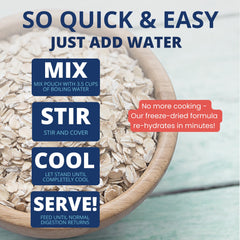 Under the Weather bland diet pour water action image shows quick rehydration for upset stomach.