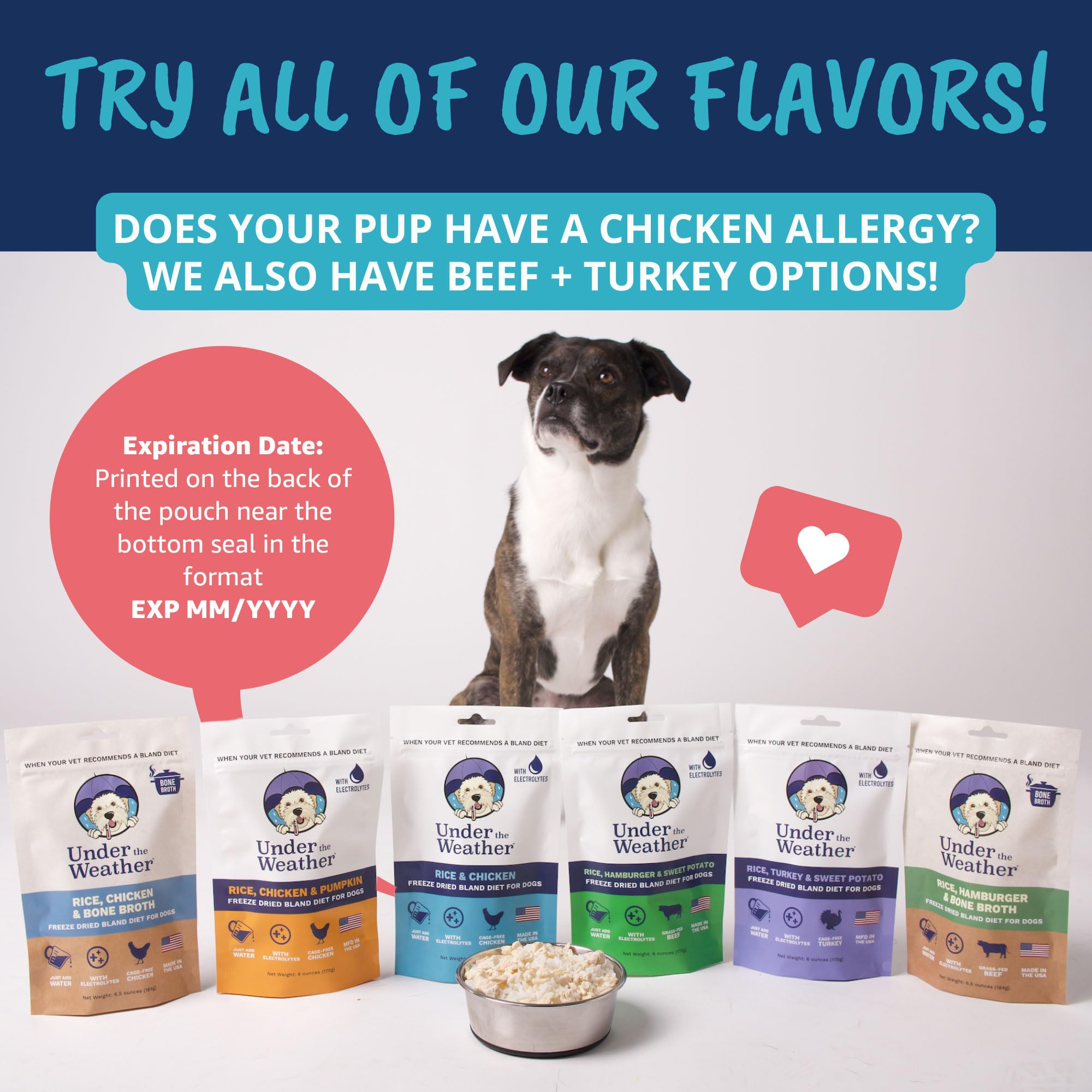 Under the Weather Bland Diet made in USA with high-quality ingredients.