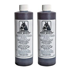 Underwood Horse Medicine wound spray bottle — fast spray for quick cleanup and healing.