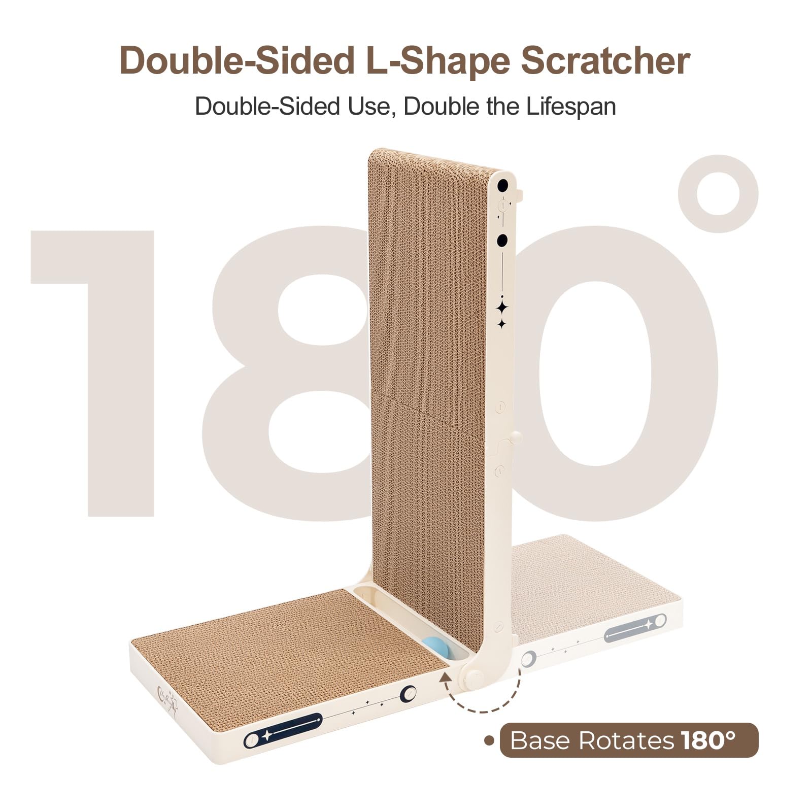 UniBlissy double-sided use demonstrates extended lifespan and renewed scratching surfaces