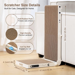 UniBlissy durable corrugated cardboard provides long-lasting scratching for indoor cats