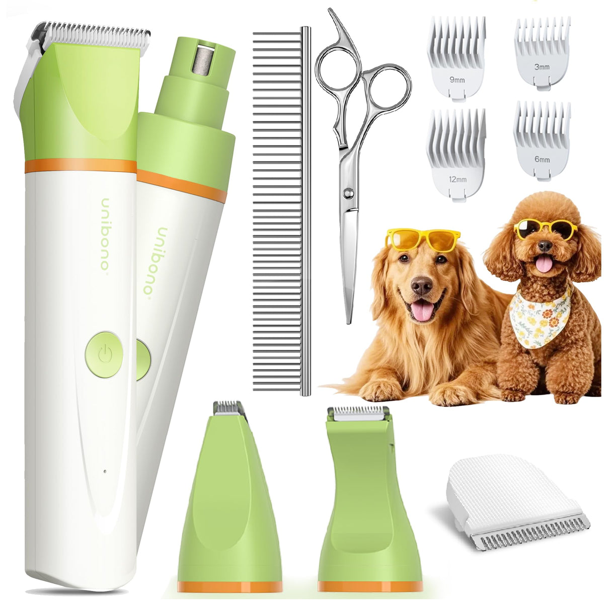 Unibono Dog Grooming Kit 7116 paw-trimmer for precise paw hair trimming and comfort.