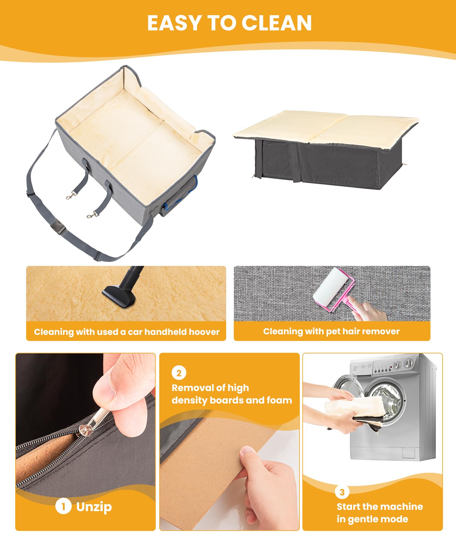 UNICITII adjustable straps fit a wide range of vehicles securely.