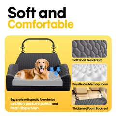 UNICITII dog car seat secure strap and belt latch keeps it in place
