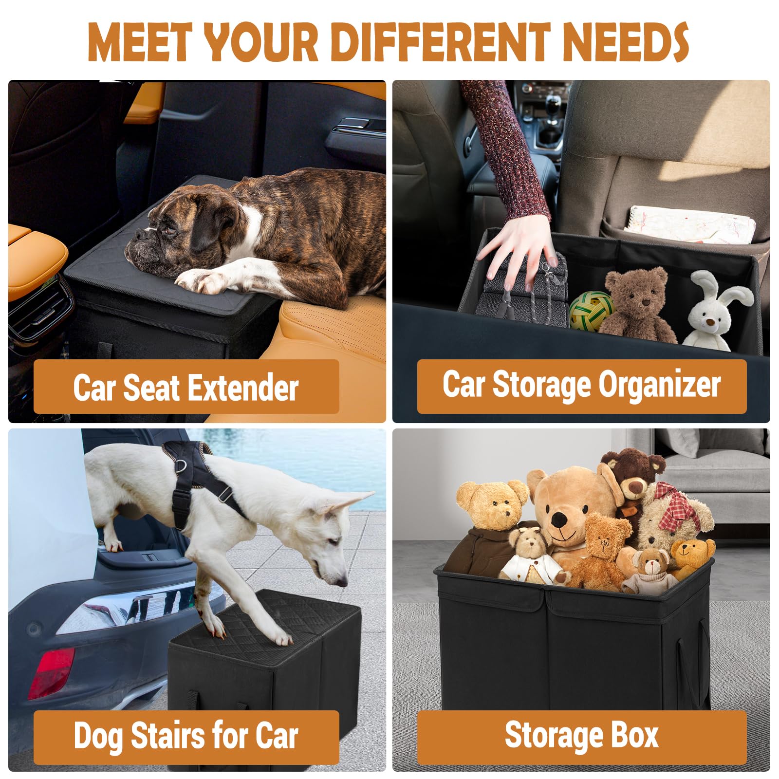 UNICITII pet-stair-for-car offers safe access for getting in and out.