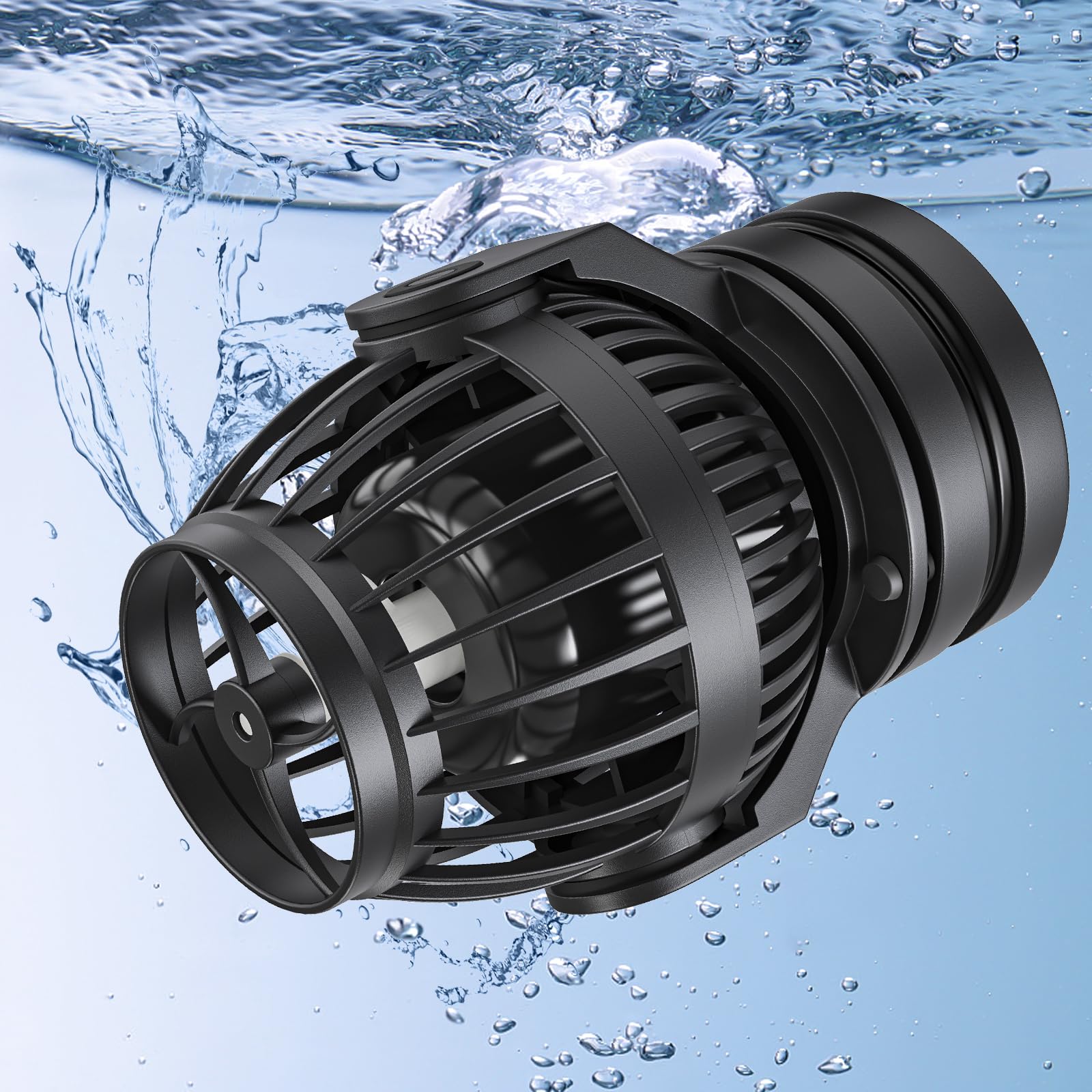 Uniclife 2100 GPH wave maker with magnet base enables flexible placement for natural water flow.