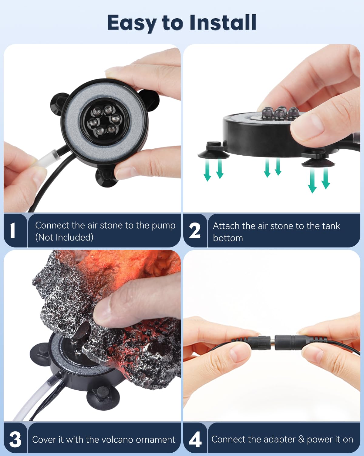 Uniclife aquarium oxygenation setup supports healthier water movement for active fish.
