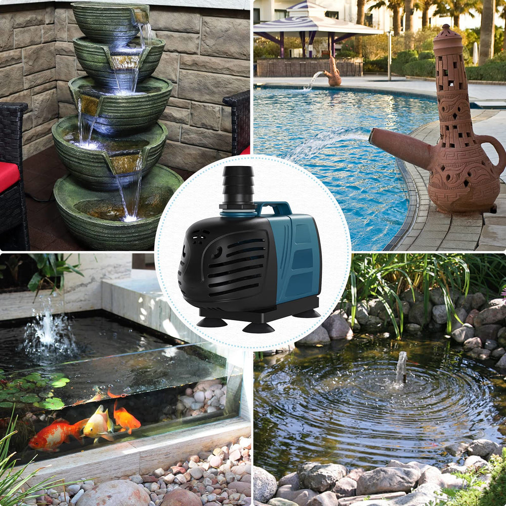 Uniclife pump with four suction cups for stable, quiet placement.