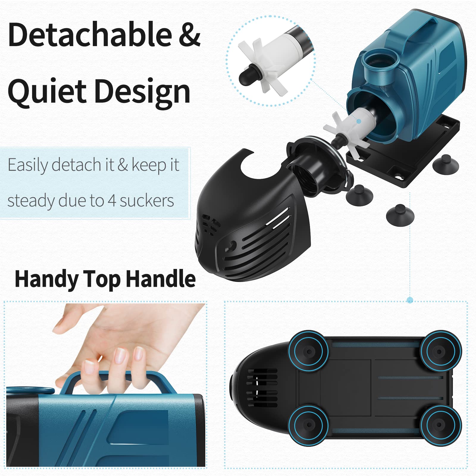 Uniclife ceramic shaft pump emphasizing long life and durable bearings.