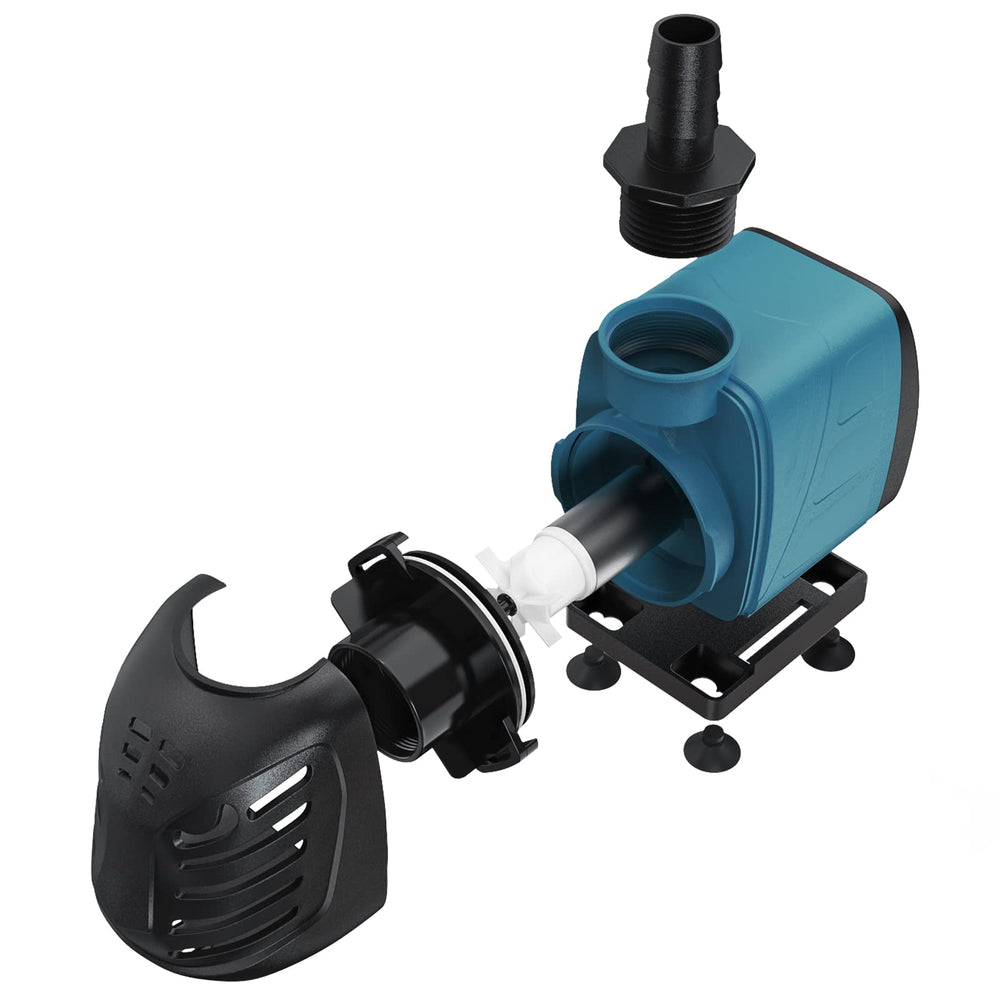 Uniclife aquarium pump in action in pond or fountain setup