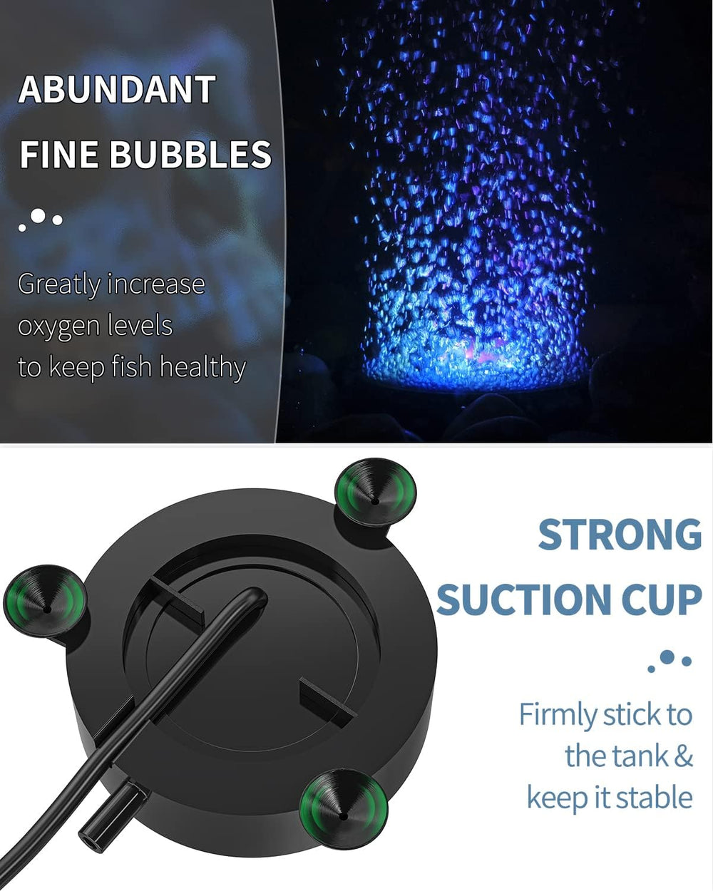 Uniclife aquarium volcano ornament accessories-pack enables easy setup and oxygenation