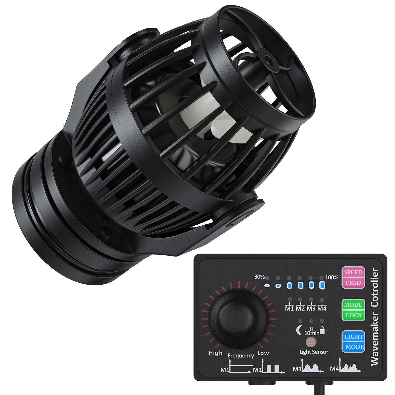 Uniclife Aquarium Wave Maker front view delivers wide circulation for large tanks