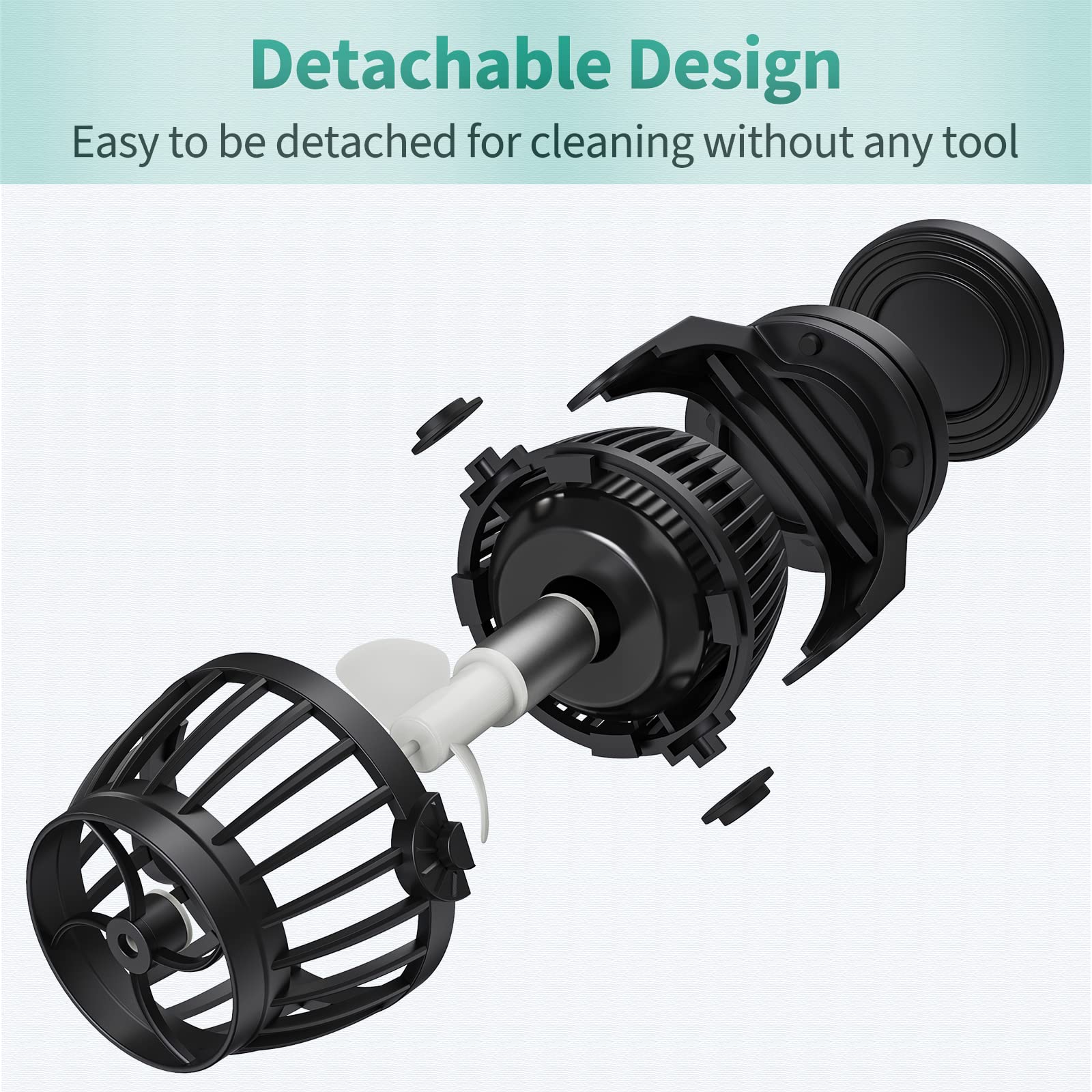 Uniclife magnetic base close-up shows secure submersible installation