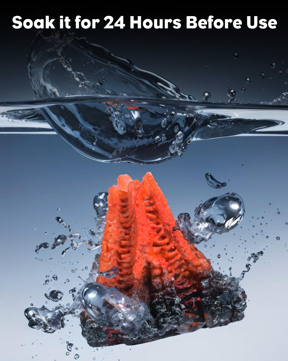 Uniclife volcano landscape view adds immersive scenery to any 10-60 gallon tank.