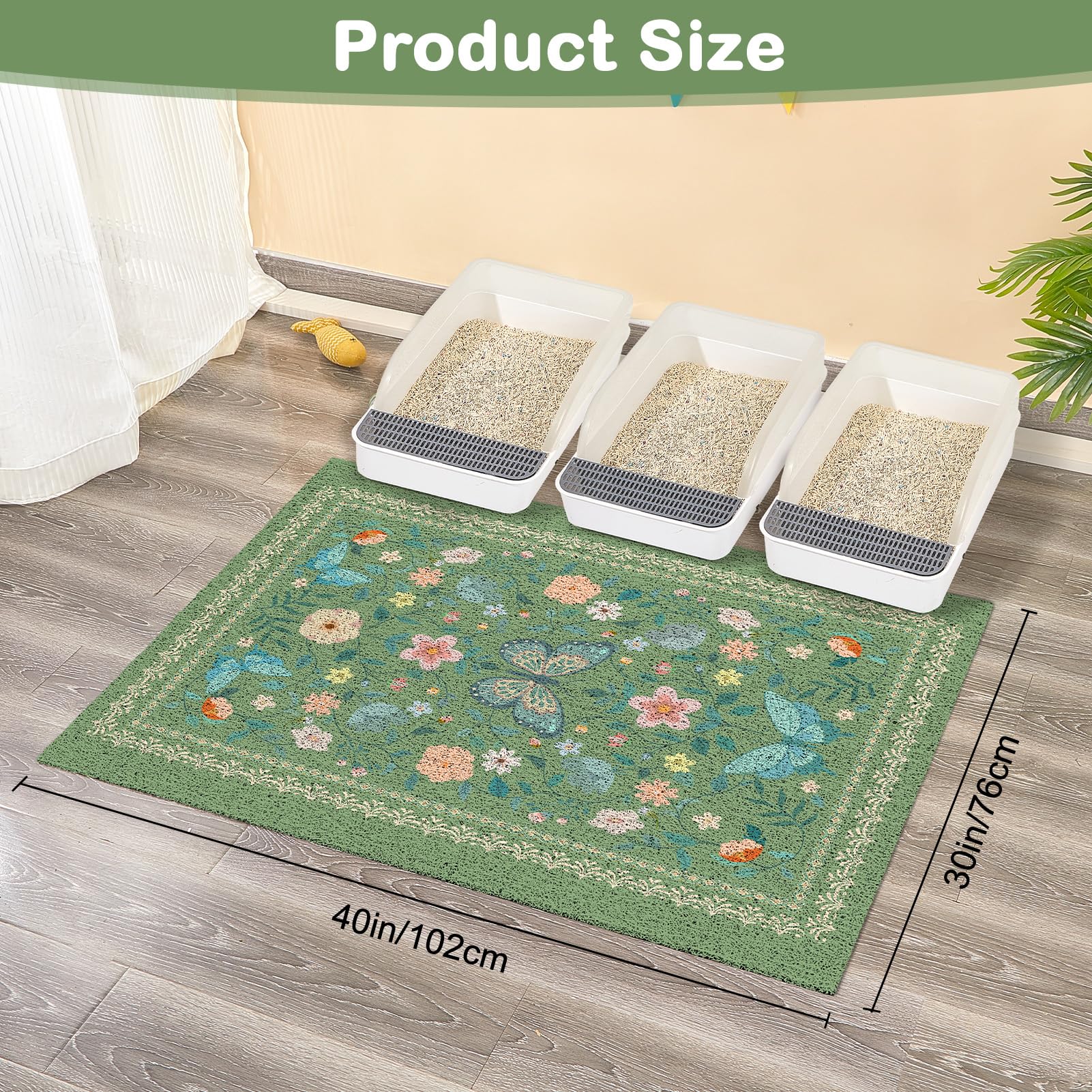 Unicorn Catcher cute prints brighten the litter area while staying tidy.