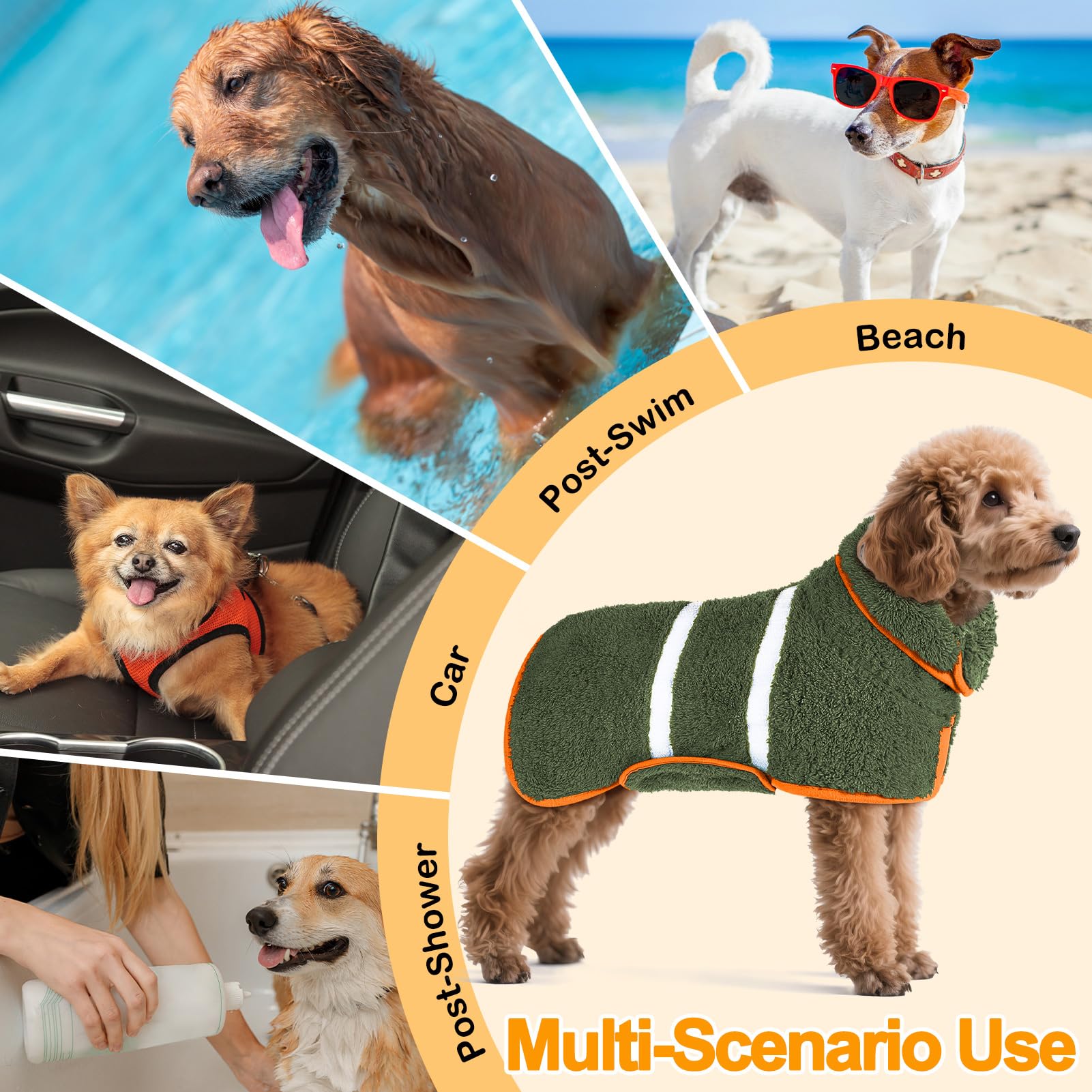 Unicorn Catcher dog bathrobe machine washable durability after multiple washes.