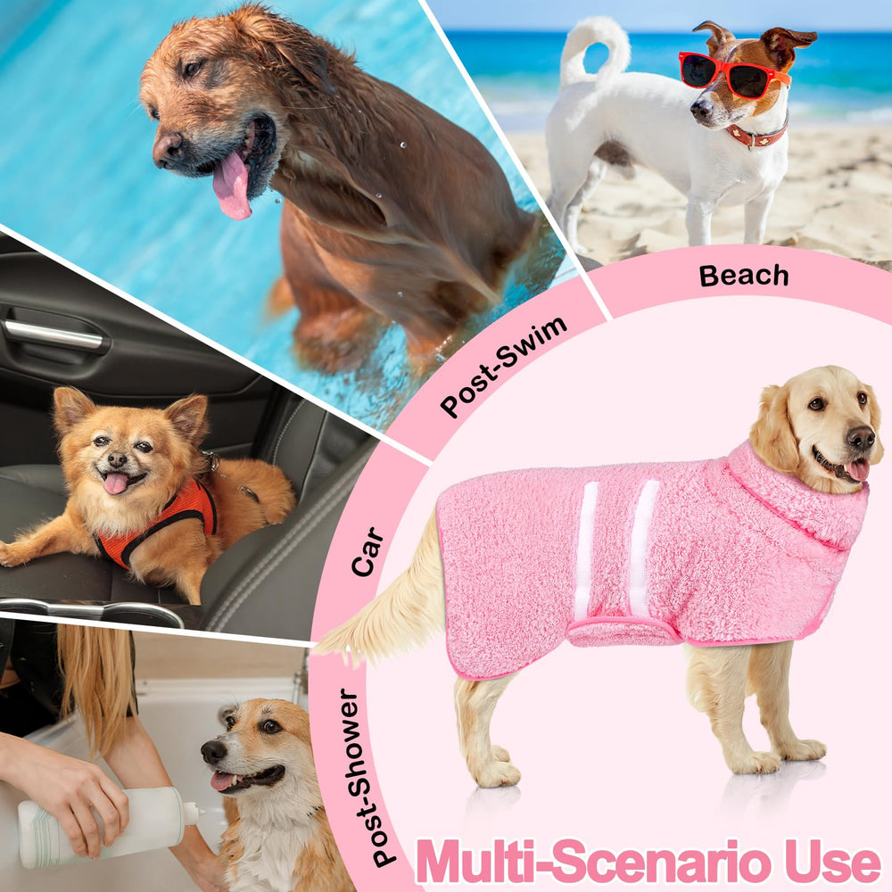 Unicorn Catcher dog bathrobe machine-washable maintains softness after washes