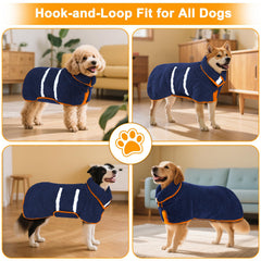 Unicorn Catcher dog bathrobe is machine-washable for repeated use and durability.